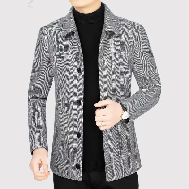 Landon - Herringbone Jacket Tailored Fit