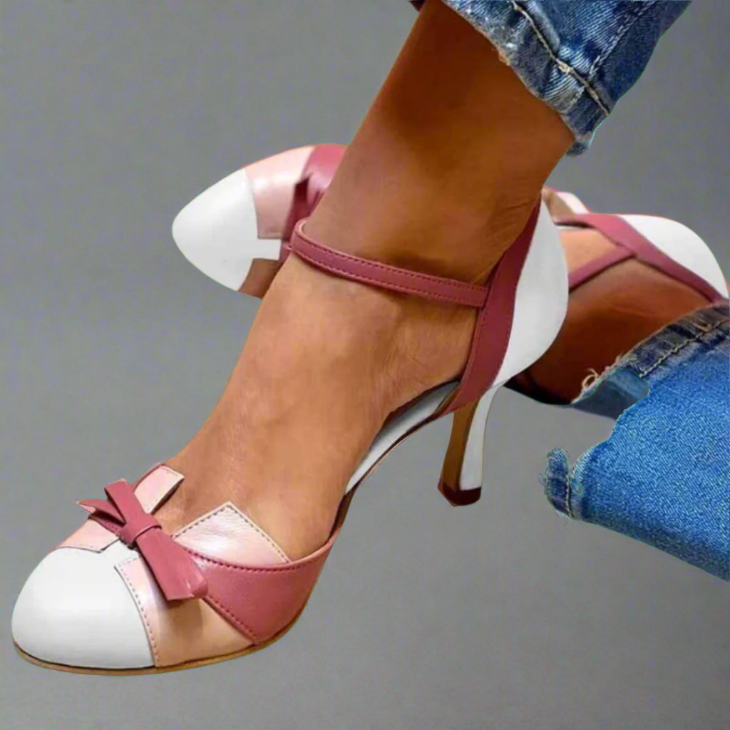 Elvra – Bow Strap Heeled Sandals