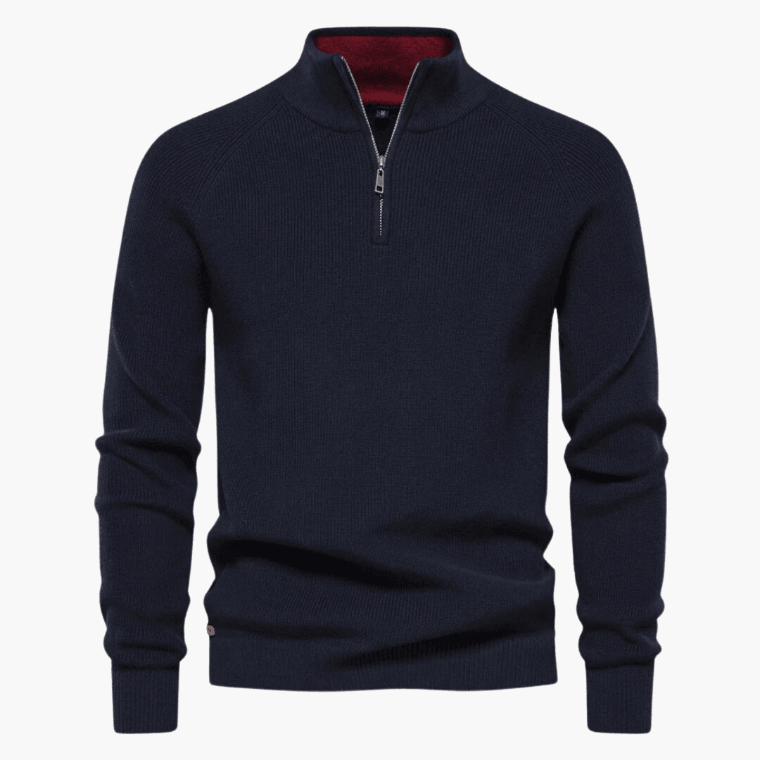 Ellis - Knitted Sweater Slim Fit Ribbed Edges