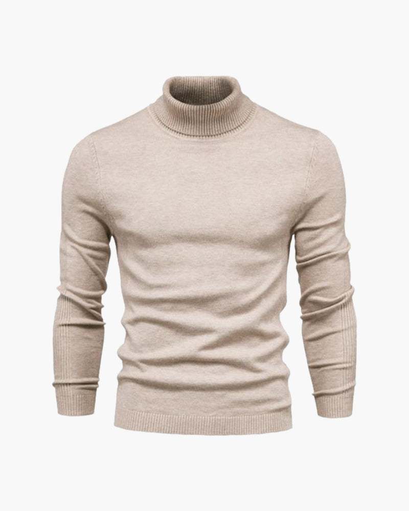 Marius - Fitted Turtleneck Long Sleeve Basic