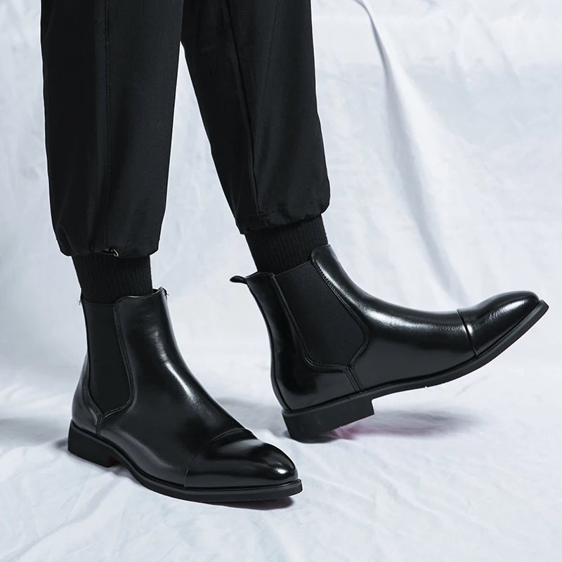 Harry - Classic Chelsea Boots with Elastic Panels