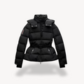 Sofia - Puffer Jacket Fitted Waist Detachable Flaps