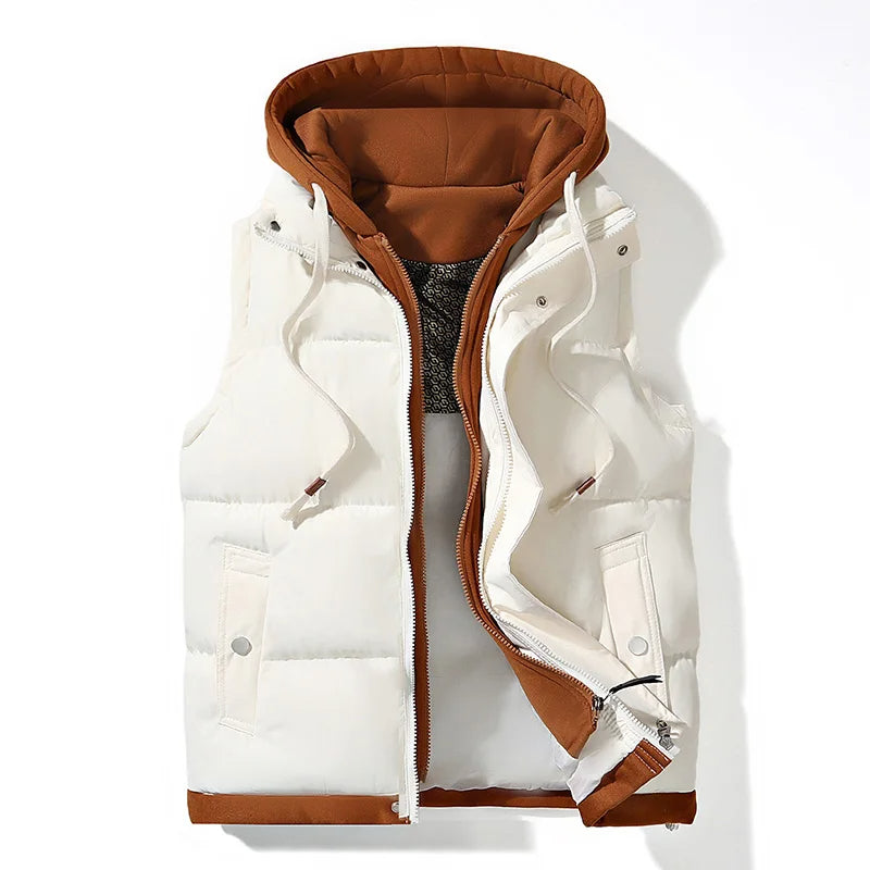 Noel - Soft Shell Hooded Puffer Gilet Sleeveless