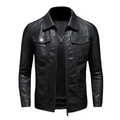 Malcolm - Lapel Biker Jacket Structured Fit