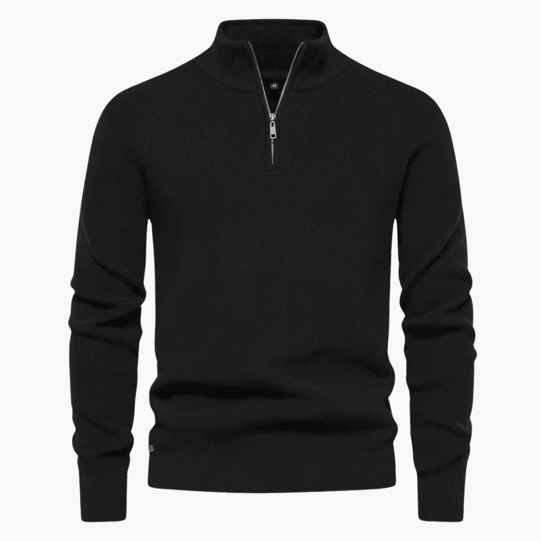 Ellis - Knitted Sweater Slim Fit Ribbed Edges