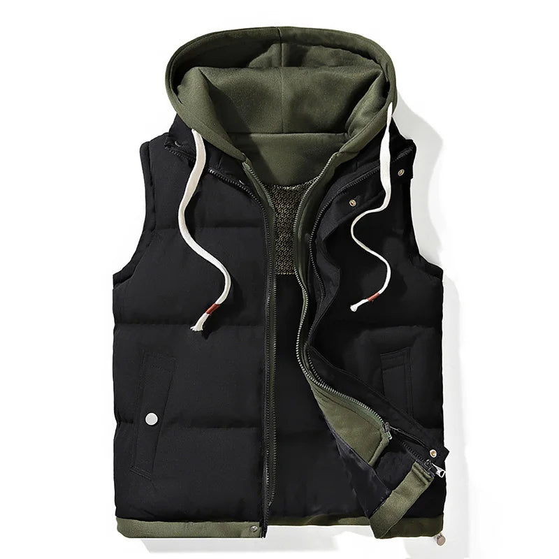 Noel - Soft Shell Hooded Puffer Gilet Sleeveless