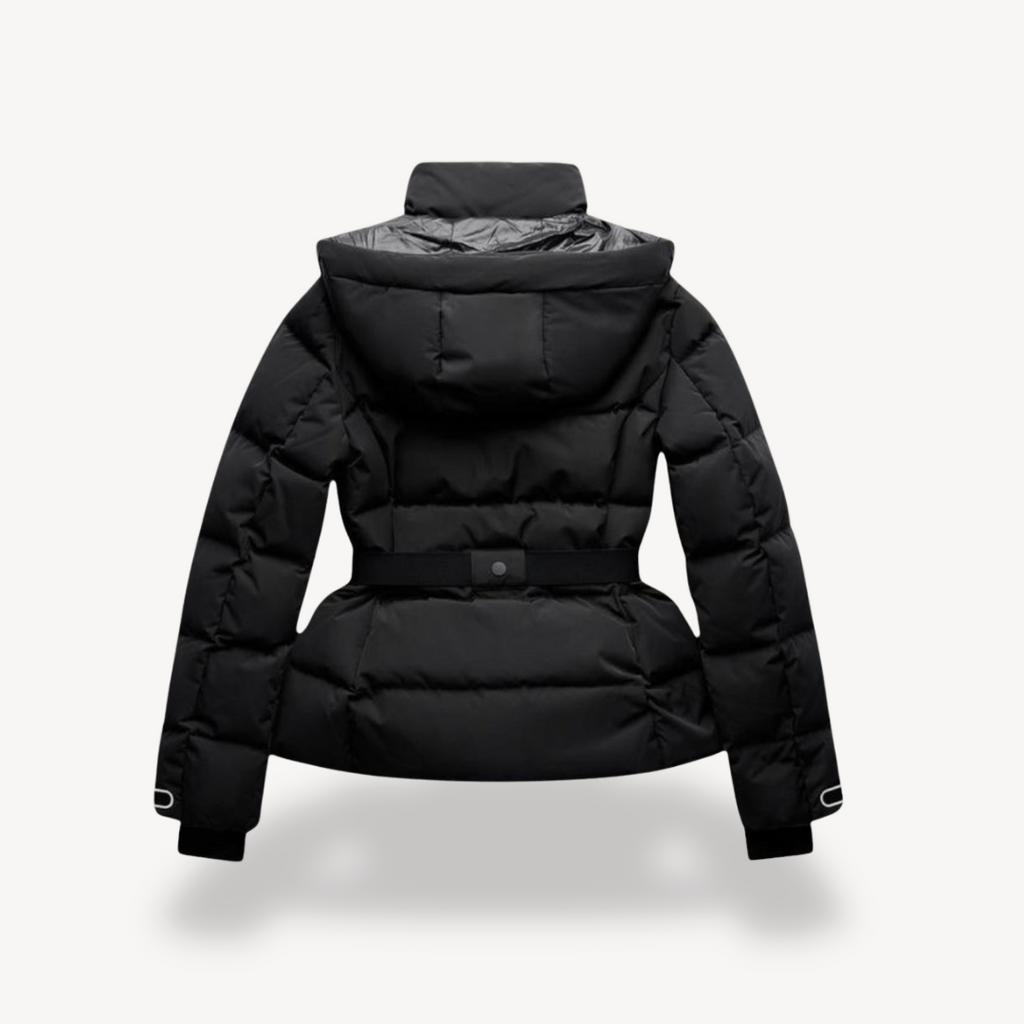 Sofia - Puffer Jacket Fitted Waist Detachable Flaps