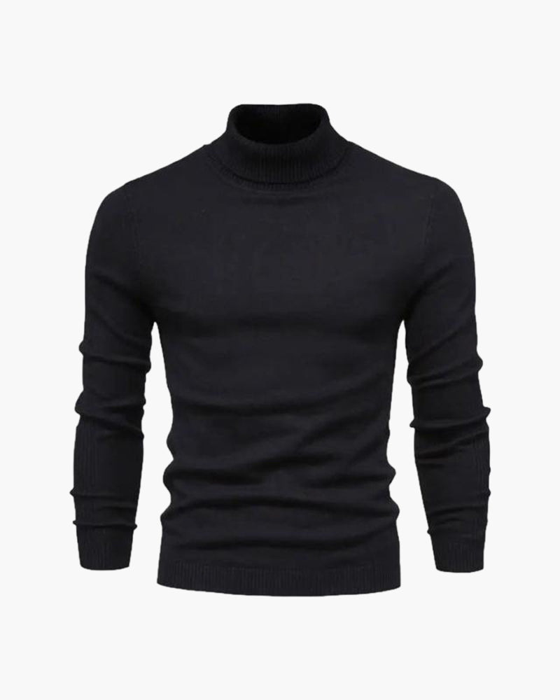 Marius - Fitted Turtleneck Long Sleeve Basic