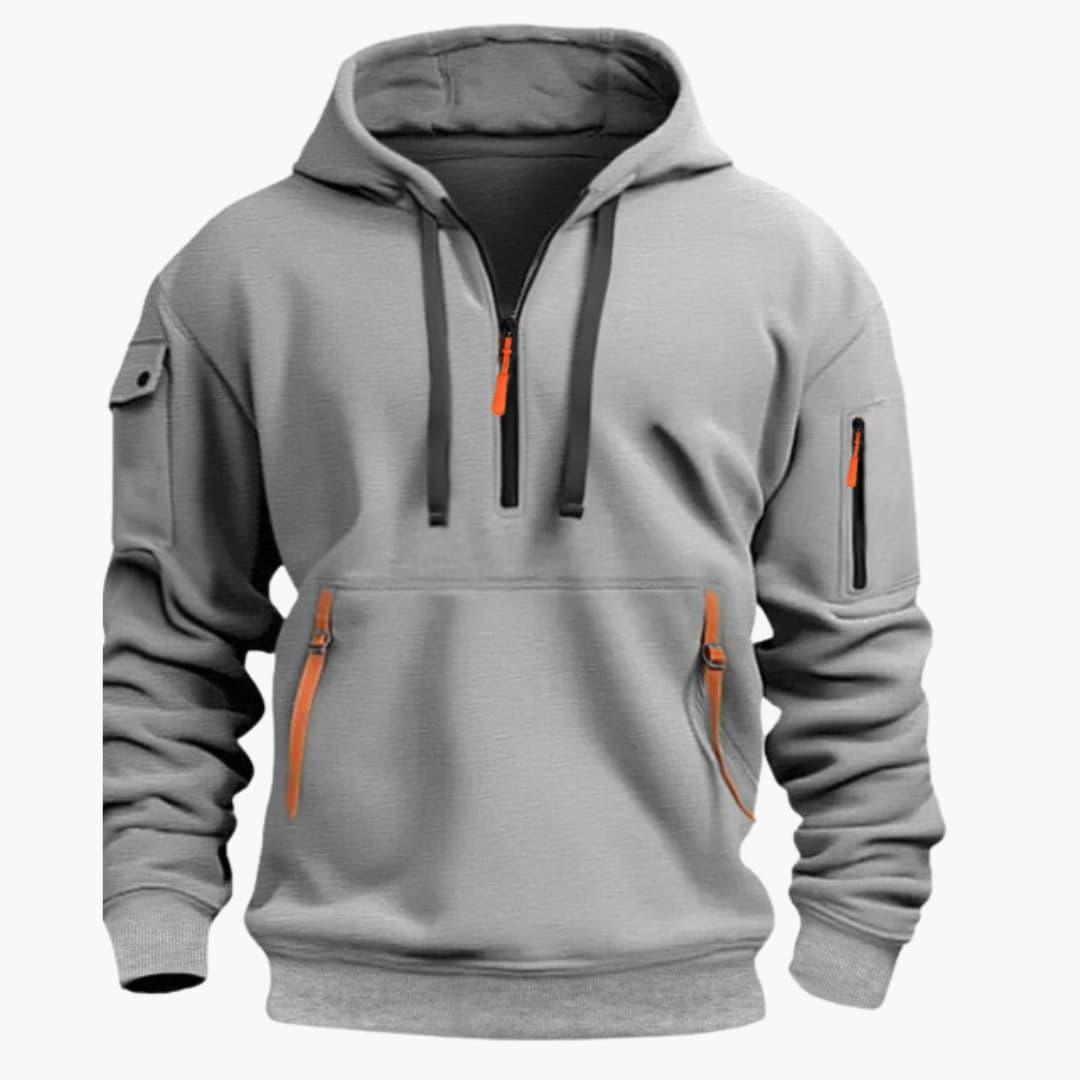 Monroe - Hoodie with Adjustable Hood and Zippered Pockets