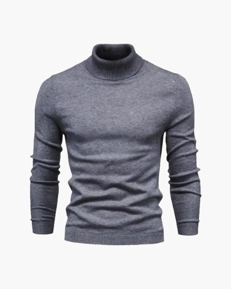 Marius - Fitted Turtleneck Long Sleeve Basic