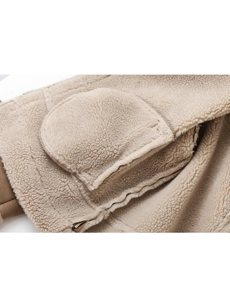 Maren - Aviator Jacket Straight Cut Long Sleeve