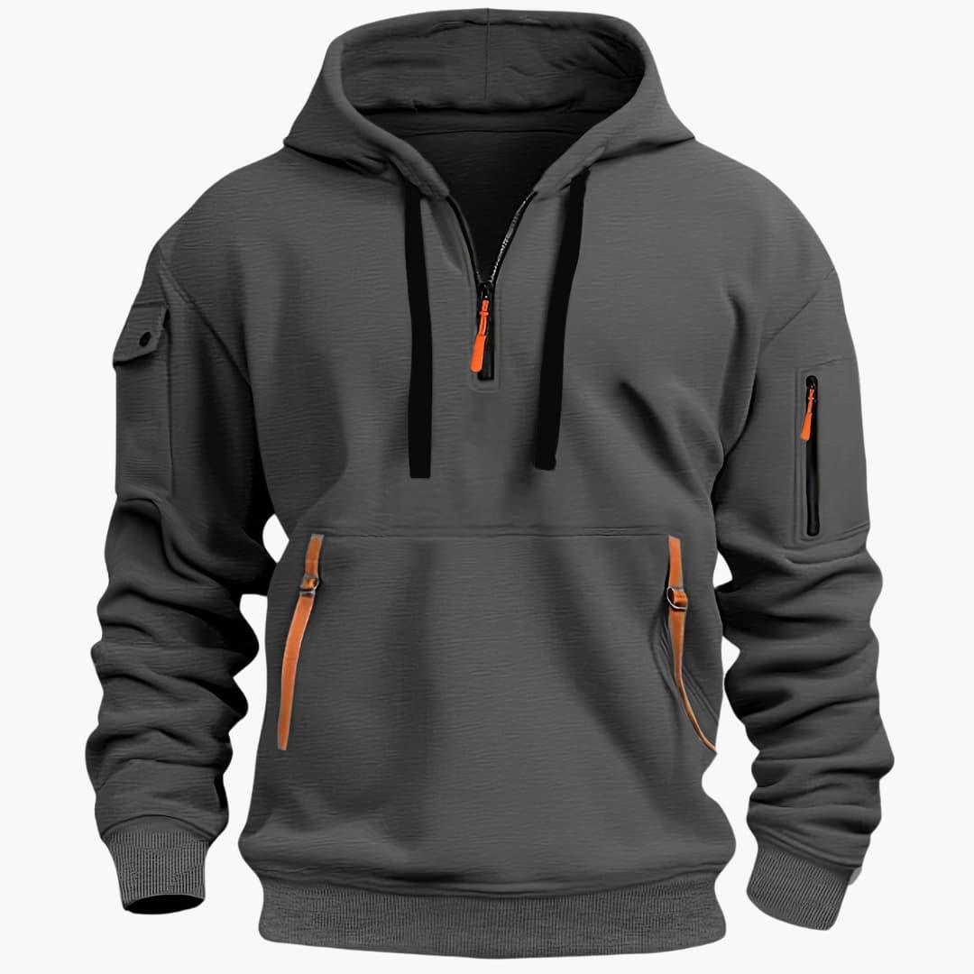 Monroe - Hoodie with Adjustable Hood and Zippered Pockets