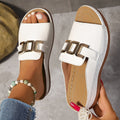 Kaelis – Flat Buckle Slide Sandals