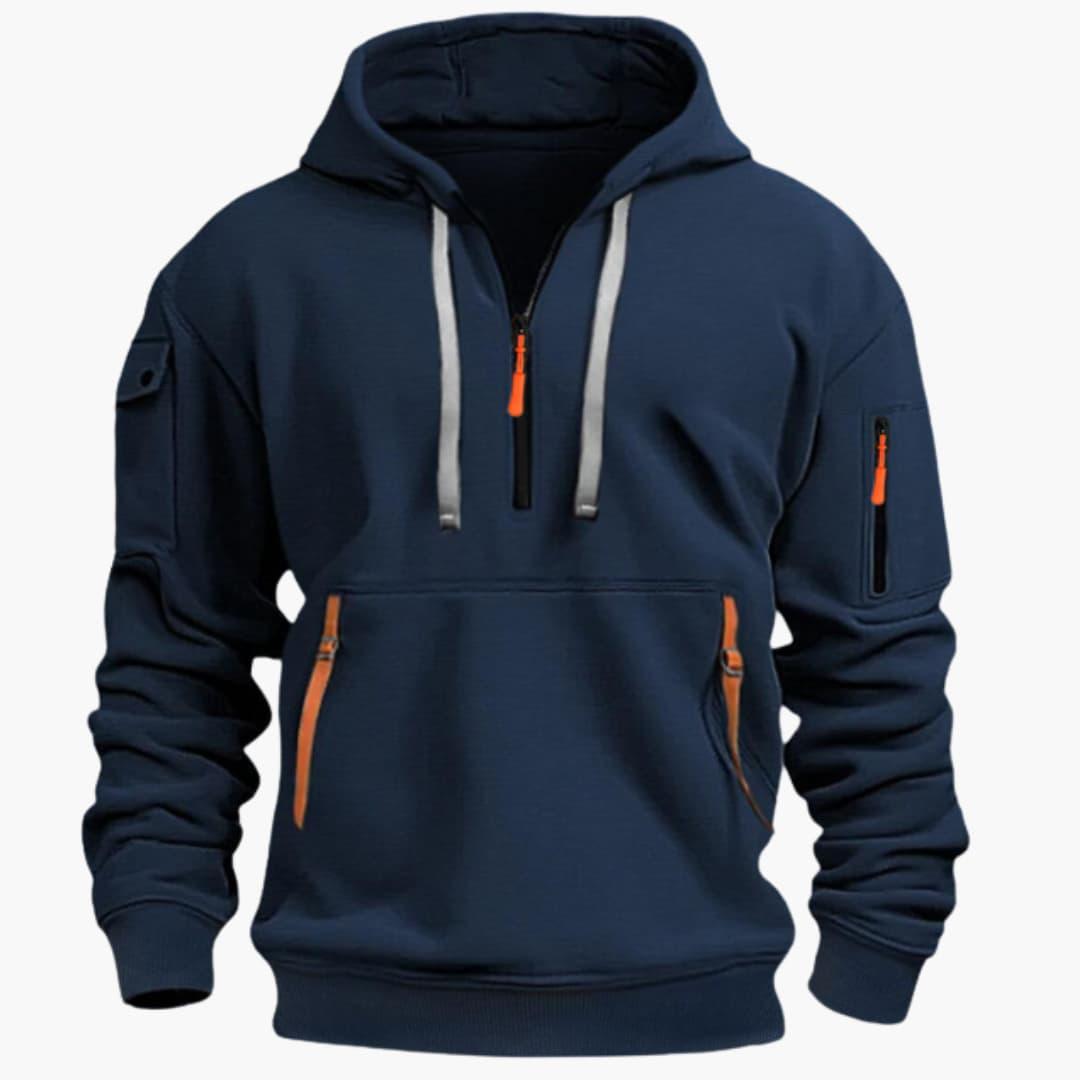 Monroe - Hoodie with Adjustable Hood and Zippered Pockets