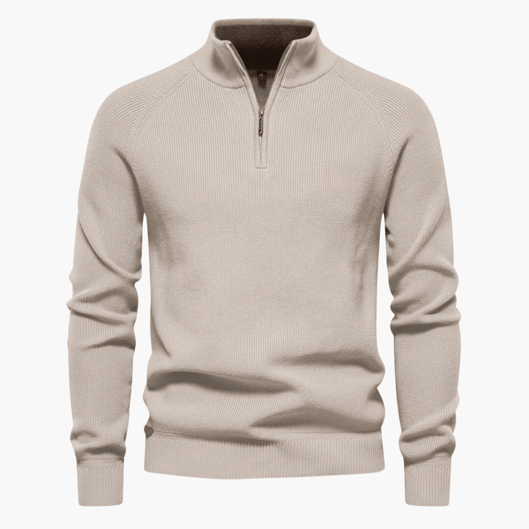 Ellis - Knitted Sweater Slim Fit Ribbed Edges