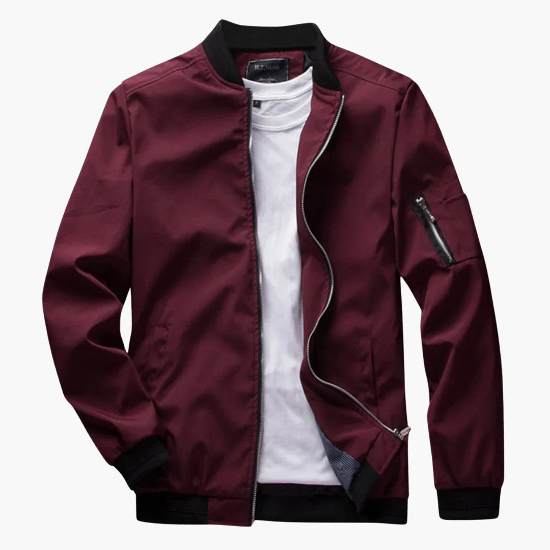Dario - Slim Bomber Jacket Slim Fit Long Sleeve