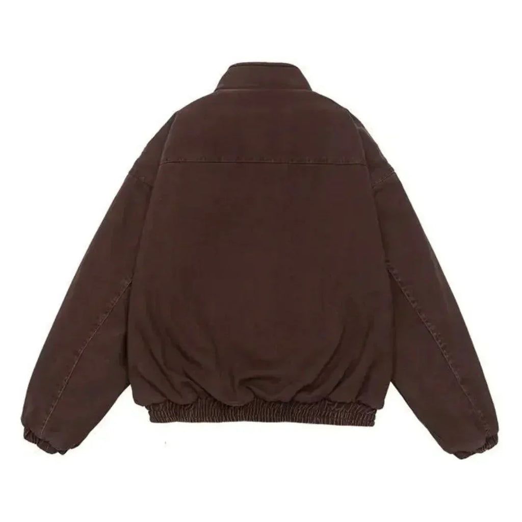 Aaron - Padded Oversized Bomber Jacket Funnel Neck