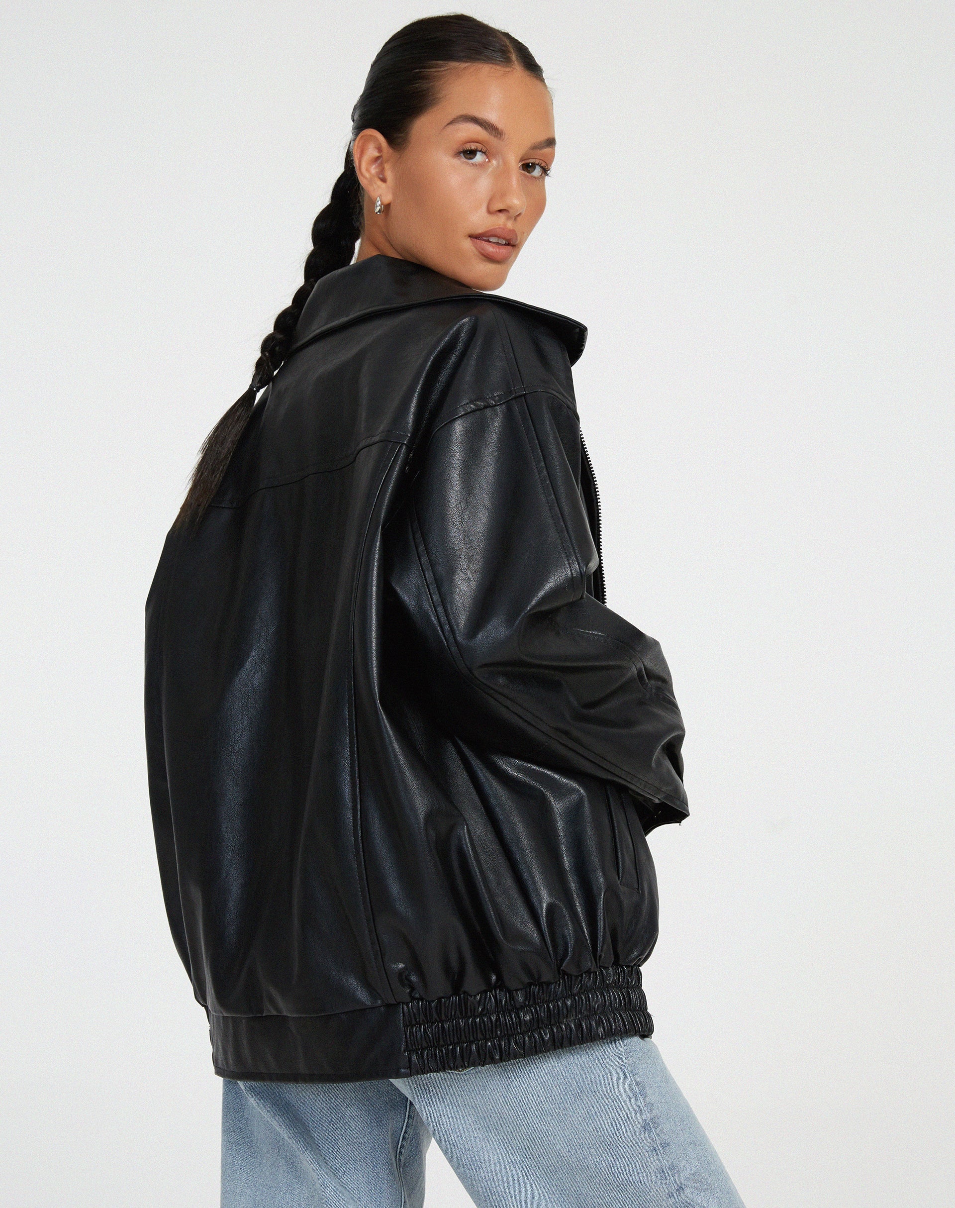 Cosima - Oversized Bomber Jacket Minimalist Style