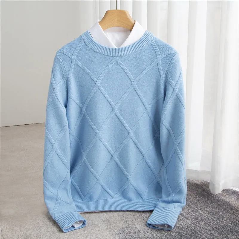Talon - Argyle Knit Sweater Long Sleeve