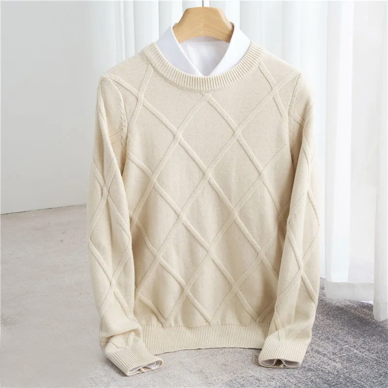 Talon - Argyle Knit Sweater Long Sleeve