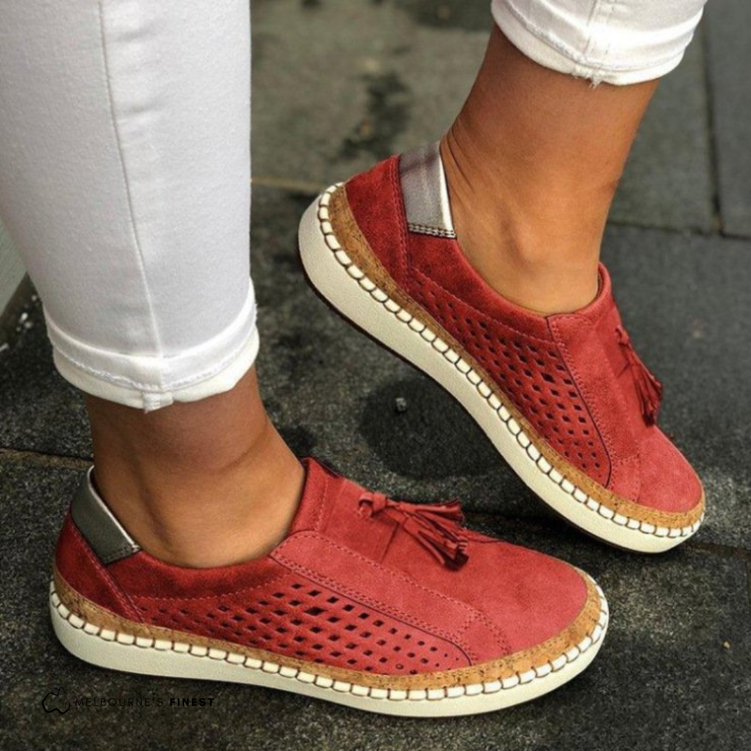 Selene – Perforated Slip-On Shoes