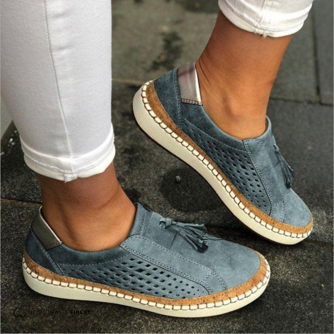 Selene – Perforated Slip-On Shoes