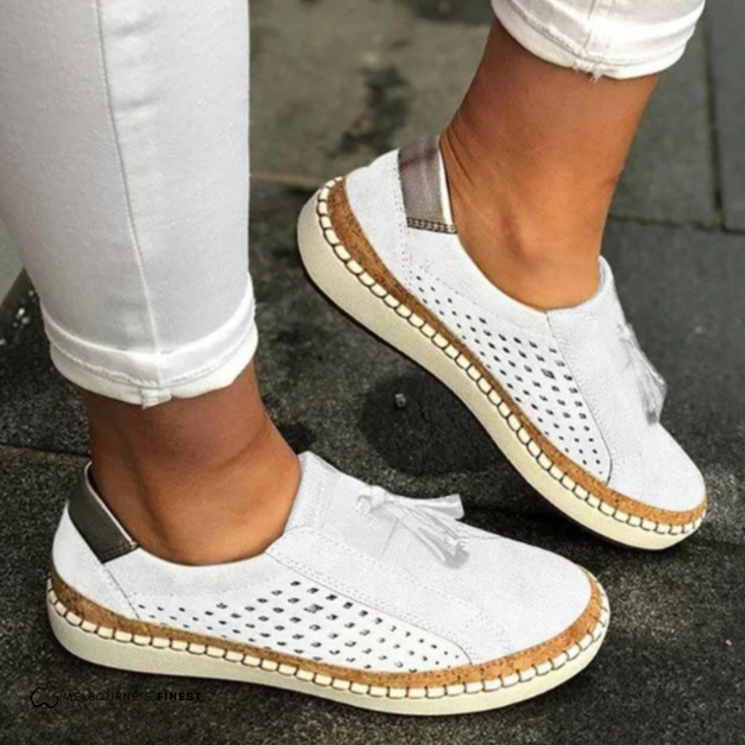 Selene – Perforated Slip-On Shoes