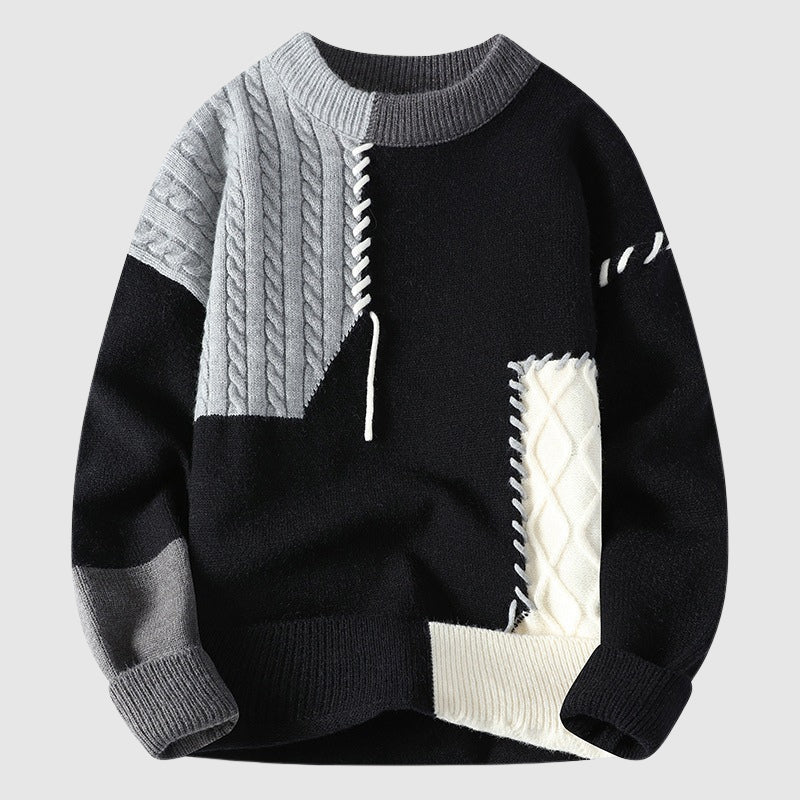Rocco - Artisanal Sweater Loose Fit Patchwork