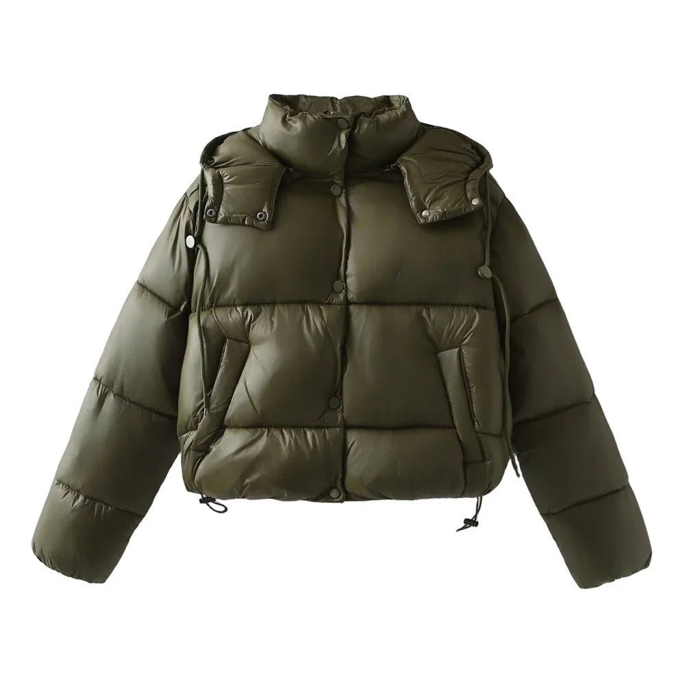 Emily - Quilted Puffer Jacket Straight Cut