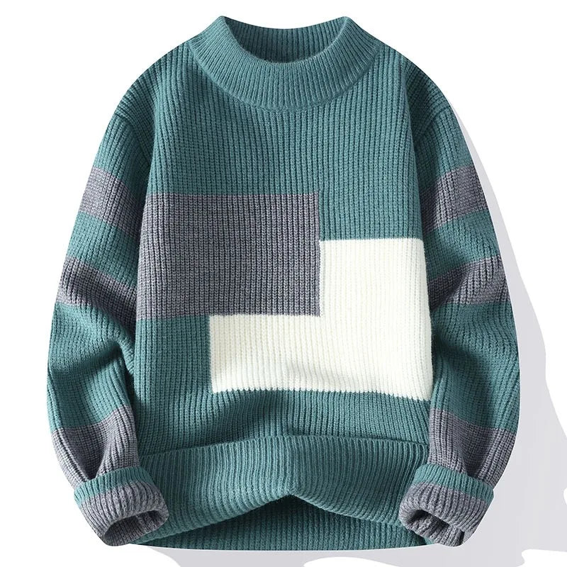 Nico - Knit Sweater High Neck Ribbed