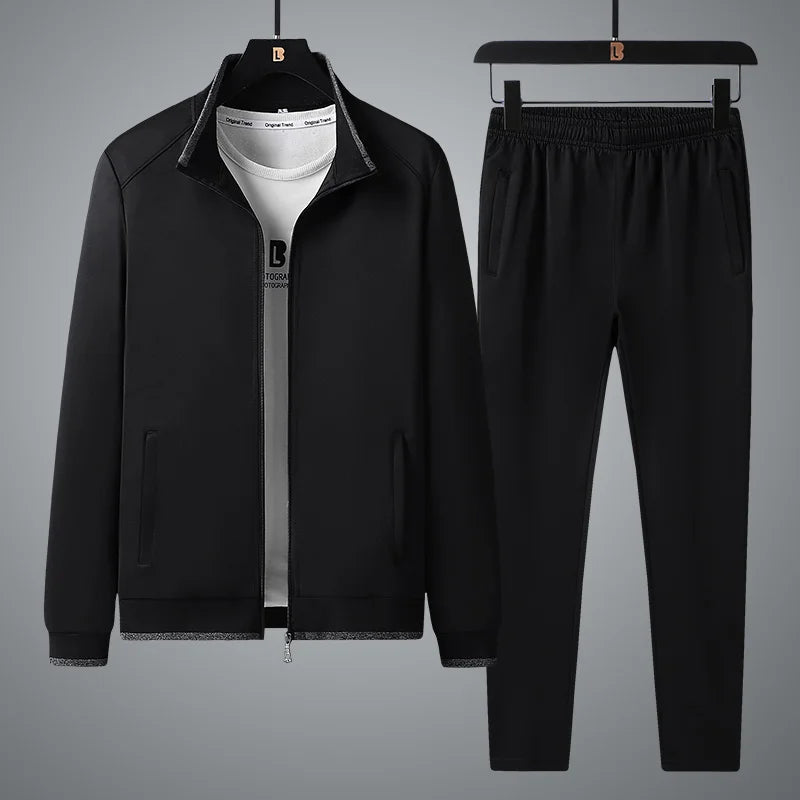 Beau - Tracksuit Fitted with Zippered Jacket and Pants