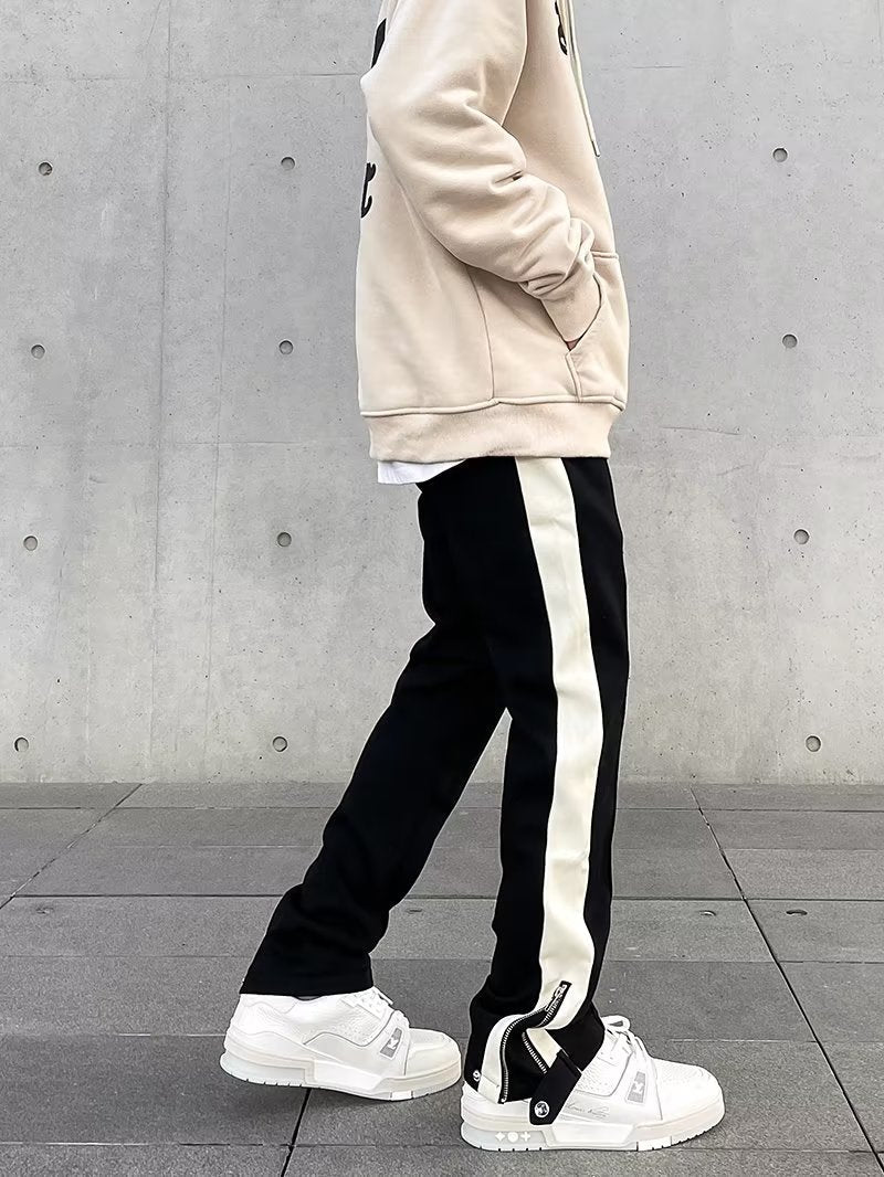 Maverick - Straight Fit Pants with Side Stripe