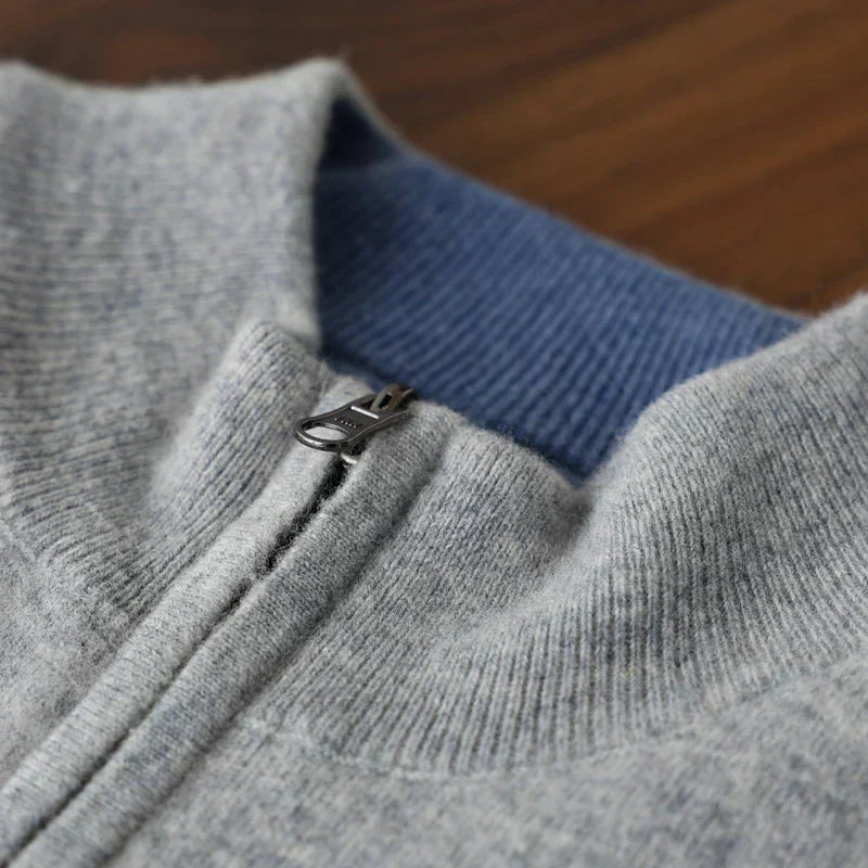 Jace - Zip Jacket Relaxed Fit Heathered