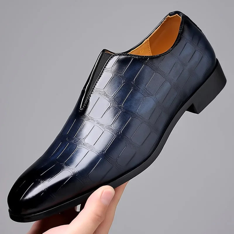 Lincoln - Classic Slip-On Loafers with Stitching