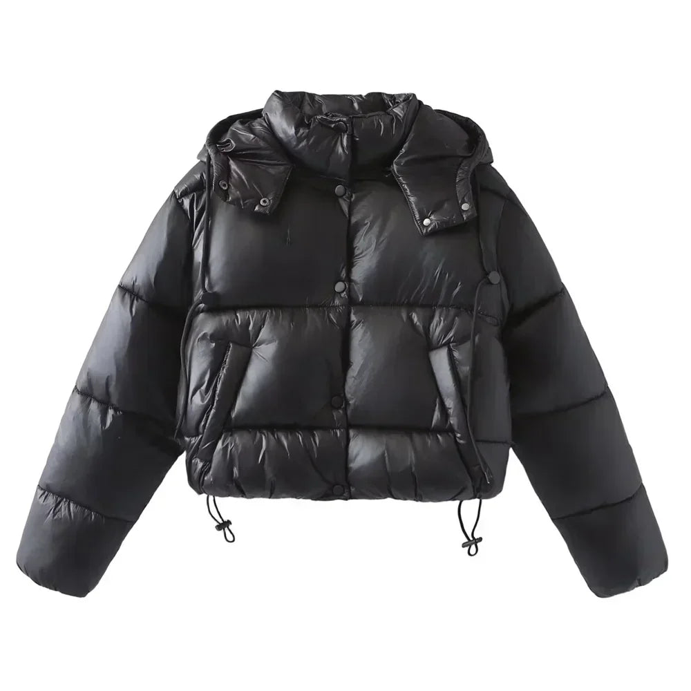 Emily - Quilted Puffer Jacket Straight Cut