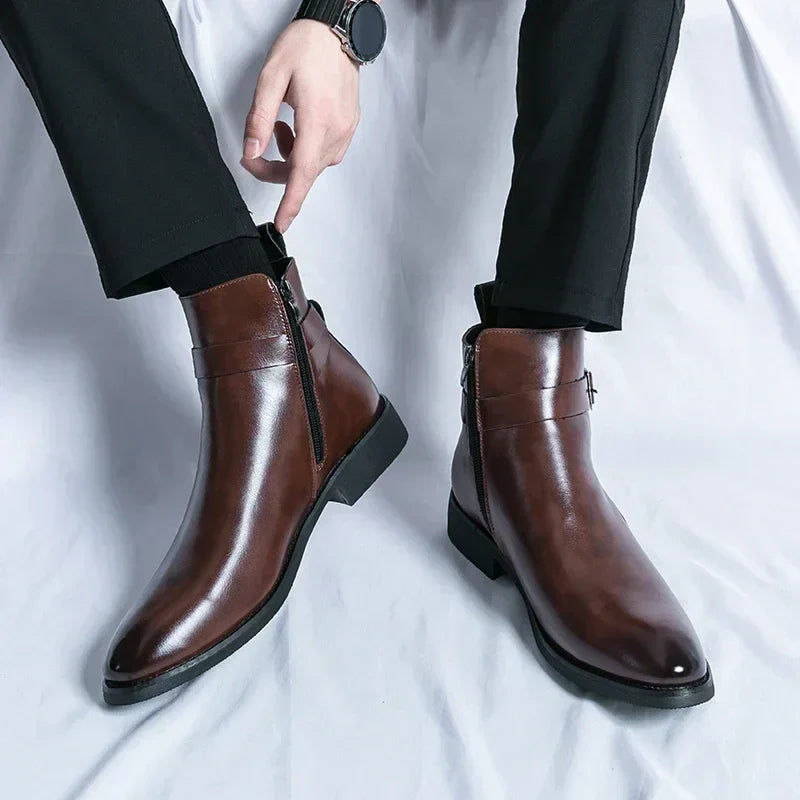 Jaxon - Classic Chelsea Boots with Side Zipper