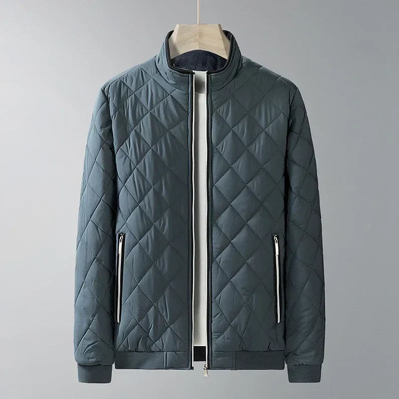 Victor - Quilted Jacket Regular Length Zippered Pockets