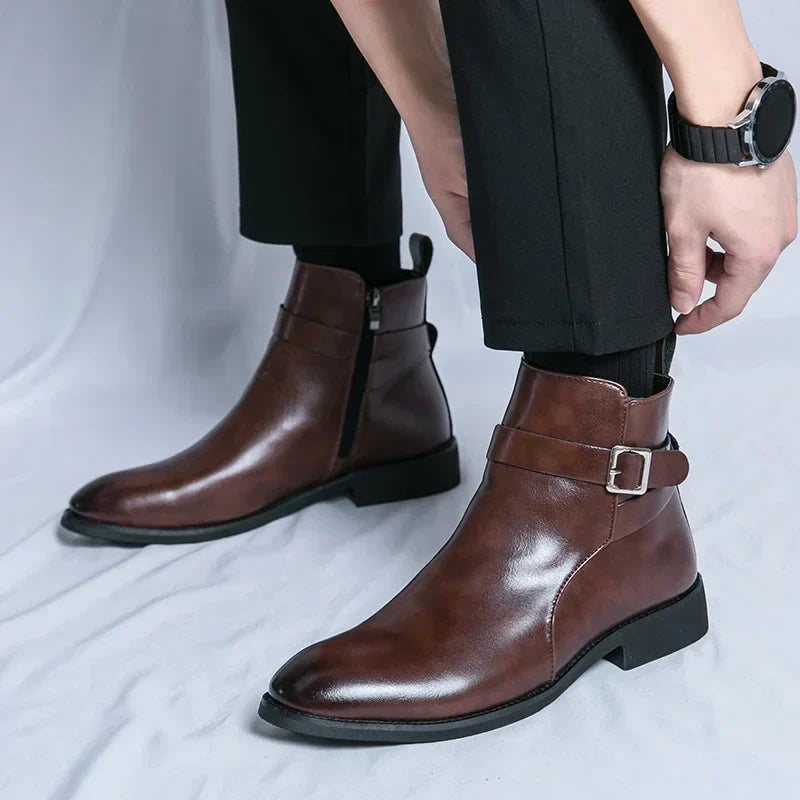 Jaxon - Classic Chelsea Boots with Side Zipper