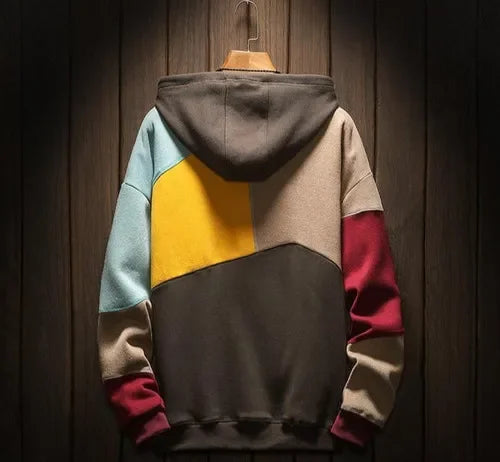 William - Color Block Hoodie with Drawstring
