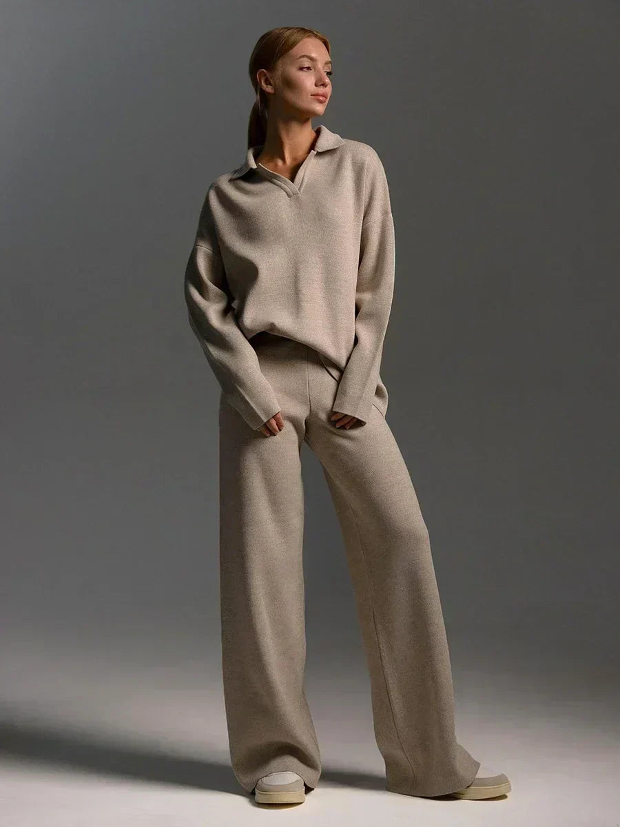 Willow - Lounge Set Loose Fit Pullover Pants