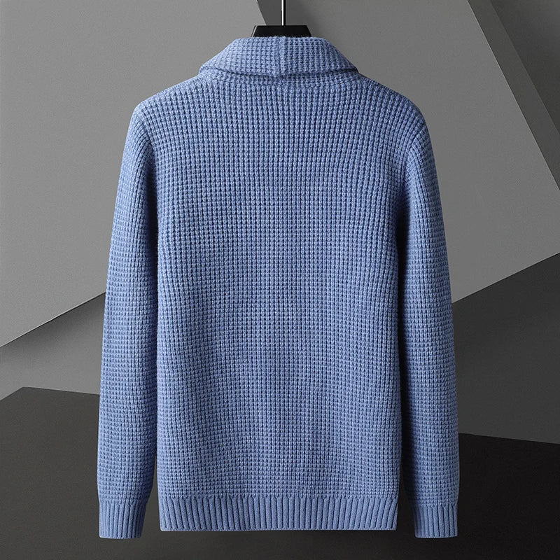 Kai - Textured Cardigan Long Sleeve Straight Cut
