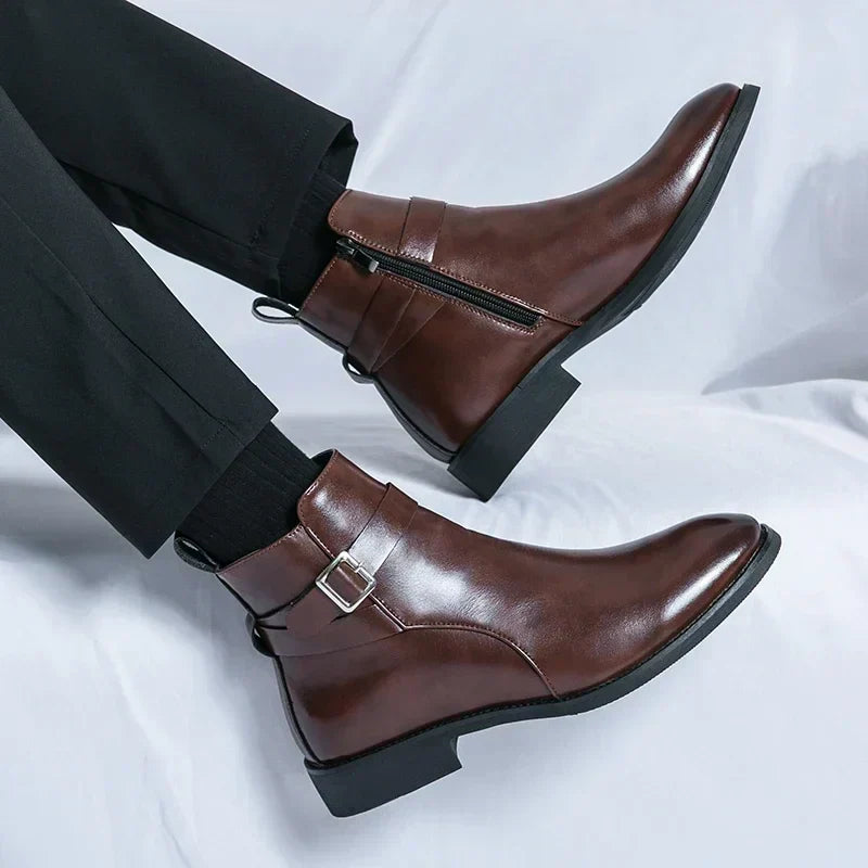 Jaxon - Classic Chelsea Boots with Side Zipper