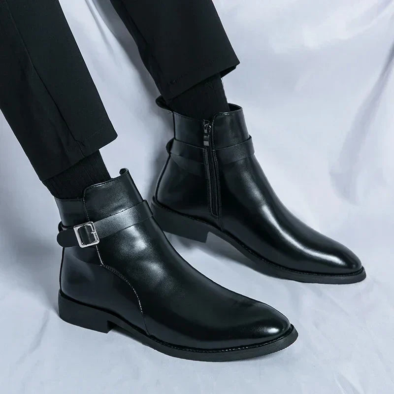 Jaxon - Classic Chelsea Boots with Side Zipper