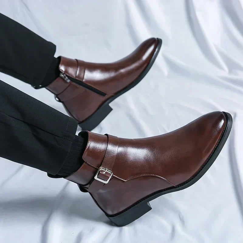 Jaxon - Classic Chelsea Boots with Side Zipper