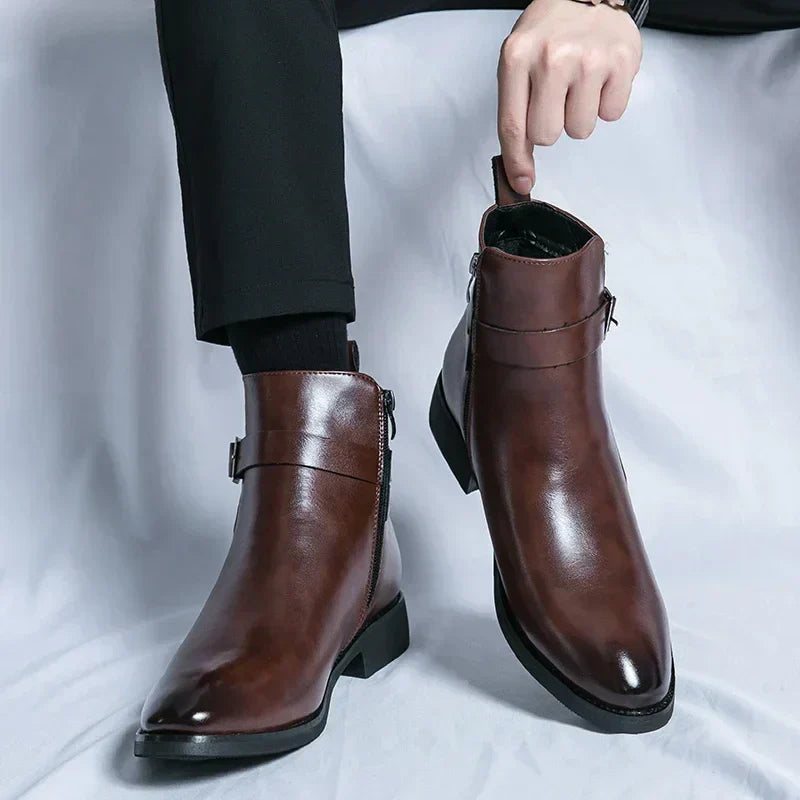Jaxon - Classic Chelsea Boots with Side Zipper