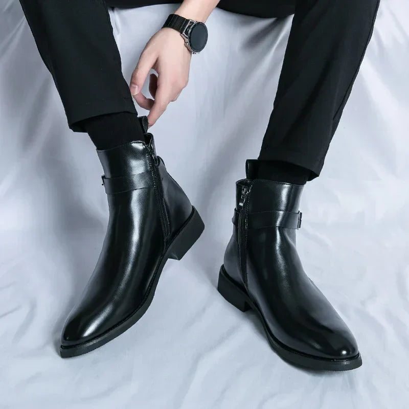 Jaxon - Classic Chelsea Boots with Side Zipper