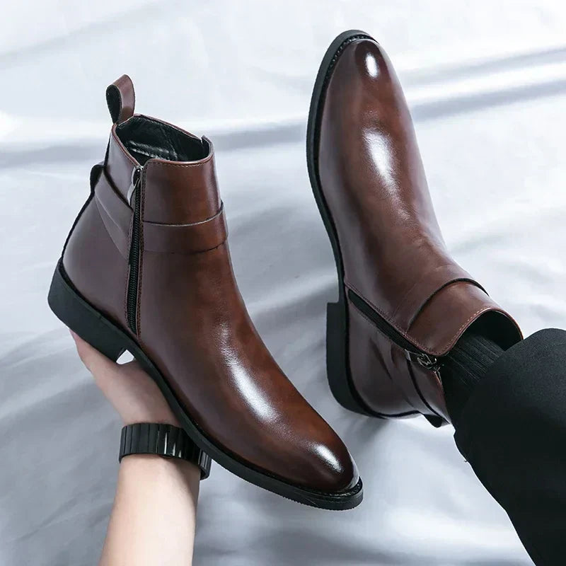 Jaxon - Classic Chelsea Boots with Side Zipper