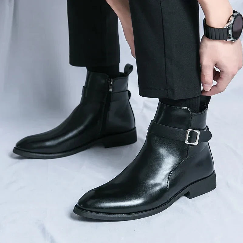 Jaxon - Classic Chelsea Boots with Side Zipper