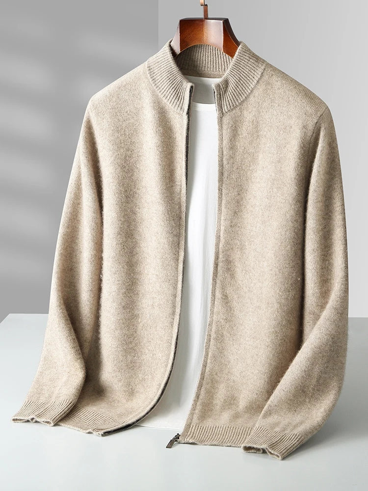 Tate - Minimal Cardigan Long Sleeve Zippered