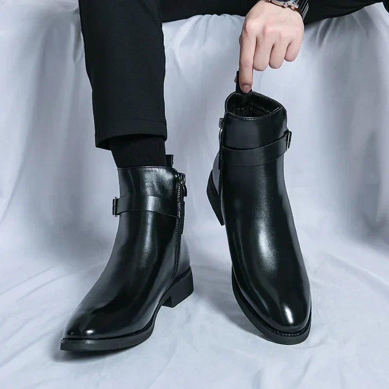 Jaxon - Classic Chelsea Boots with Side Zipper